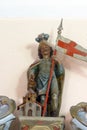 Saint Florian statue on the altar of Saint Michael in the church of Saint Peter in Petrovina, Croatia