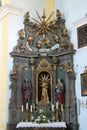 St Francis of Assisi altar at St Catherine of Alexandria Church in Krapina, Croatia Royalty Free Stock Photo