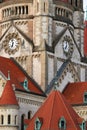 Saint Francis of Assisi Church detail Vienna Royalty Free Stock Photo
