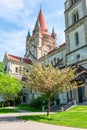 Saint Francis of Assisi Church dome in spring, Vienna, Austria