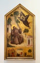 Saint Francis of Assisi Receiving the Stigmata, painting by Giotto Royalty Free Stock Photo