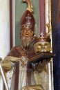 Saint Francis Borgia, a statue on the altar of the Adoration of the Magi in the Church of St. Anne in Sveta Jana, Croatia