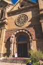 Saint Francis Cathedral Church entrance in Santa Fe New Mexico