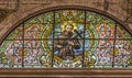 Saint Francis Stained Glass Metropolitan Cathedral Basilica Santiago Chile Royalty Free Stock Photo