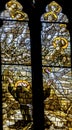 Saint Francis Stained Glass Altar Santa Maria Frari Church Venice Italy