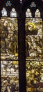 Saint Francis Stained Glass Altar Santa Maria Frari Church Venice Italy