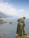 Saint francis statue cinque terra italy