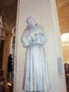 Saint Francis statue at Florence church, Italy