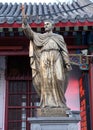Saint Francis Xavier statue in front Saint Joseph Cathedral in Beijing