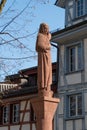 Little statue in Saint Gallen in Switzerland