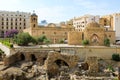 Saint George Cathedral and Roman ruins, Beirut, Lebanon Royalty Free Stock Photo