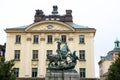 Saint George and the Dragon Statue in Stockholm, Sweden Royalty Free Stock Photo