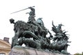 Saint George and the Dragon Statue in Stockholm, Sweden Royalty Free Stock Photo