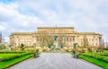 Saint George hall in Liverpool viewed from St. John's gardens, England