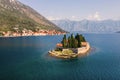 Saint George Island, Benedictine Abbey, Monastery. Perast. Montenegro Royalty Free Stock Photo