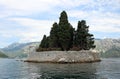 Saint George monastery island Perast Bay of Kotor