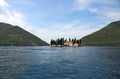 Saint George monastery Perast Bay of Kotor Montenegro