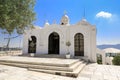 Saint George`s chapel on top of Mount Lycabettus in Athens, Greece. Royalty Free Stock Photo