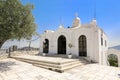 Saint George`s chapel on top of Mount Lycabettus in Athens, Greece. Royalty Free Stock Photo