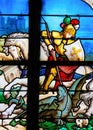 Saint George slaying the dragon Royalty Free Stock Photo