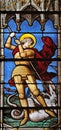 Saint George slaying the dragon Royalty Free Stock Photo