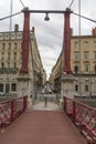 Saint Georges pedestrian bridge Lyon, France