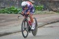 Saint Germain - Bourgogne Franche Comte - France - September 19, 2020 : Richie Porte - Team Trek Segafredo places 3rd overall