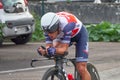 Saint Germain - Bourgogne Franche Comte - France - September 19, 2020 : Richie Porte - Team Trek Segafredo places 3rd overall