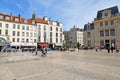 Saint Germain en Laye France - april 20 2019 : market square Royalty Free Stock Photo