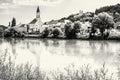 Saint Gertraud church and Sanctuary Mariahilf on the hill in Pas