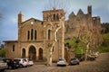 Saint Gimer church and Castle of the Counts. Carcassonne. France