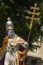 Saint Gregory Statue in Independence Square on Gozo Royalty Free Stock Photo