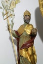 Saint Gregory, statue on the main altar in All Saints Church in Bedenica, Croatia