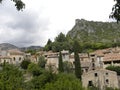 Saint-guilhem-le-desert, a village in herault, languedoc, france Royalty Free Stock Photo