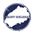 Saint Helena vector map.