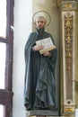 St Ignatius statue on the altar of the Sacred Heart of Jesus in the chapel of the Holy Spirit in Vrtace, Croatia