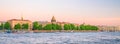 Saint Isaac Cathedral across Moyka river in St. Petersburg Royalty Free Stock Photo