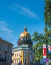 Saint IsaacÃ¢â¬â¢s Cathedral or Isaakievskiy Sobor, one of the most important neoclassical monuments of Russian architecture,near