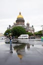 Saint Isaac`s Cathedral or Isaakievskiy Sobor in Saint Petersburg, Russia Royalty Free Stock Photo