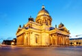 Saint Isaac`s Cathedral or Isaakievskiy Sobor in Saint Petersburg, Russia is the largest Russian Orthodox cathedral in the city Royalty Free Stock Photo