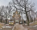 Saint Isaac`s Cathedral or Isaakievskiy Sobor in Saint Petersburg, Russia is the largest Russian Orthodox cathedral Royalty Free Stock Photo