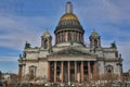 Saint Isaac`s Cathedral or Isaakievskiy Sobor in Saint Petersburg, Russia is the largest Russian Orthodox cathedral Royalty Free Stock Photo