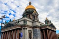 Saint Isaac`s Cathedral or Isaakievskiy Sobor in St. Petersburg, Russia Royalty Free Stock Photo