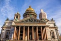 Saint Isaac`s Cathedral, ornate religious edifice with gold dome - Saint Petersburg, Russia