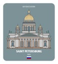 Saint Isaacs Cathedral in Saint Petersburg, Russia Royalty Free Stock Photo