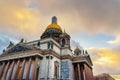 Saint Isaac`s Cathedral in winter. Saint Petersburg. Russia Royalty Free Stock Photo