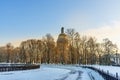 Saint Isaac`s Cathedral in winter. Saint Petersburg. Russia Royalty Free Stock Photo