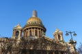 Saint Isaac`s Cathedral in winter. Saint Petersburg. Russia Royalty Free Stock Photo