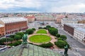 Saint Isaac`s square panorama, Saint Petersburg, Russia