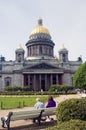Saint Isaak cathedral in Saint-Petersburg city, Russia. Royalty Free Stock Photo